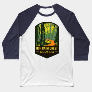 Hoh Rainforest Olympic National Park Baseball T-Shirt